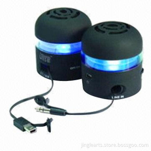 Bluetooth Speaker, Handsfree Call Answering, 2-in-1 Magnetic, Round, 7 Colors Light